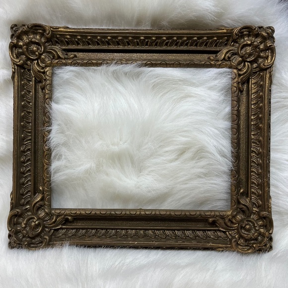 Vintage 1969 Trieste Gold Ornate Plastic Frame - Picture 1 of 4